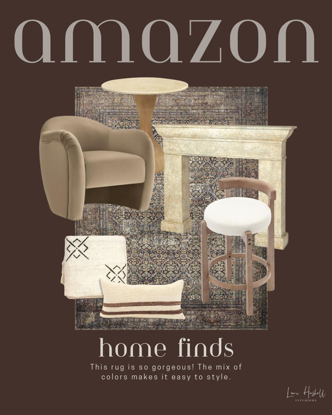 Love this dark and moody rug! 

 #LTKOver40 #LTKHome #LTKStyleTip