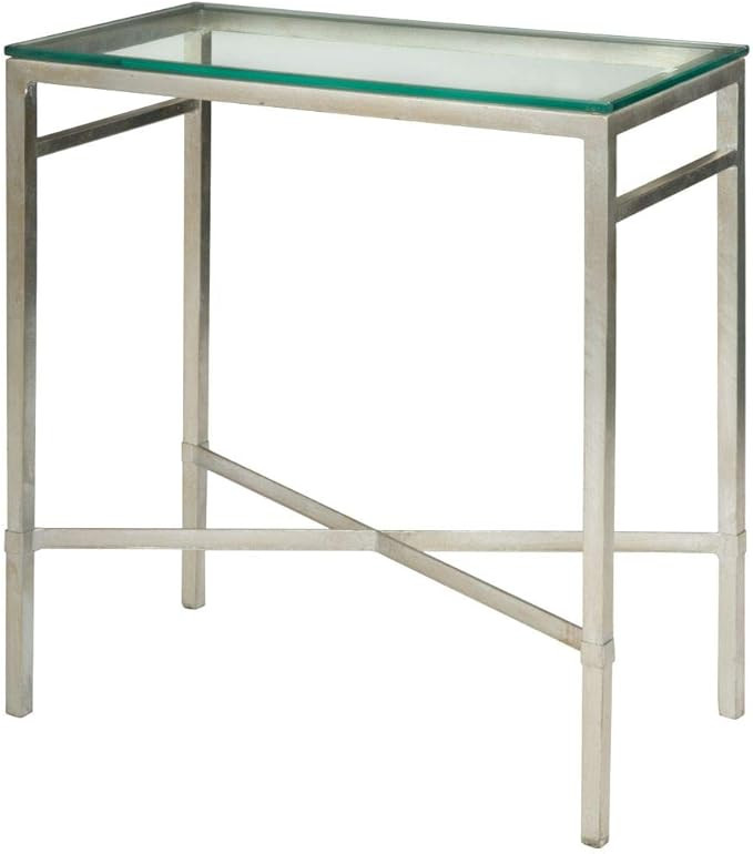 Safavieh American Homes Collection Viggo Antique Silver Glass Couture Side Table | Amazon (US)
