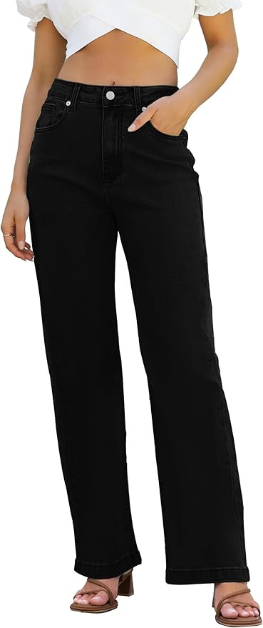 Jeans High Waisted Straight Leg Loose Jeans | Amazon (US)