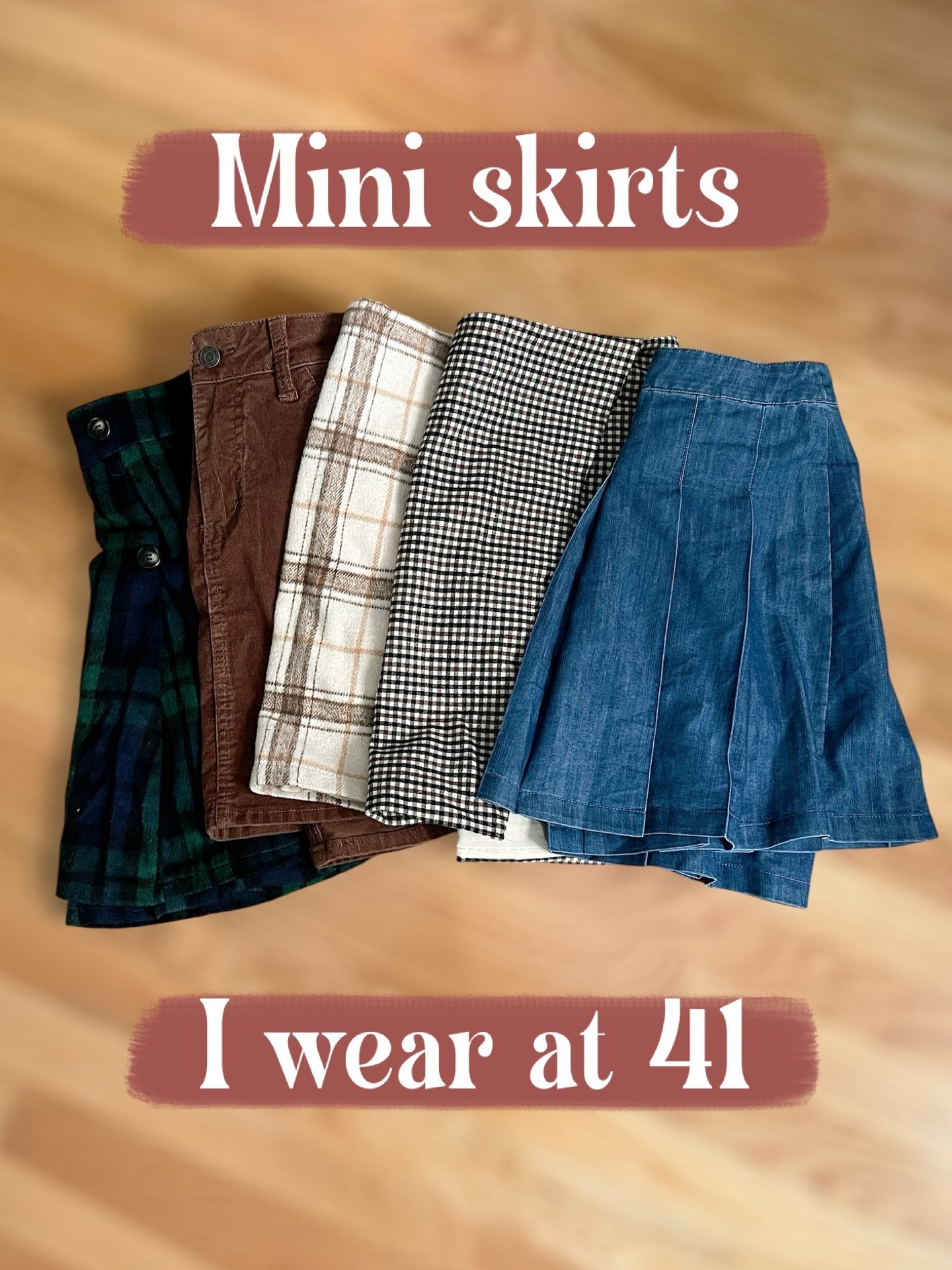 ✨ Mini skirts aren’t just for your 20s—here’s what I’m wearing at 41! From classic plaid minis to corduroy textures and denim pleats, these skirts are versatile staples that work year-round. Pair them with cozy sweaters and boots for fall 🍂, or with crisp button-downs and loafers for a chic preppy vibe 👟✨.

✔️ Affordable Amazon finds under $30
✔️ Classic options from J.Crew Factory & Old Navy
✔️ Timeless plaids, corduroy, and denim styles

Whether you love a high-waisted wrap mini, a pleated plaid skirt, or a tailored patch-pocket style, these skirts prove age is just a number when it comes to style. 💃

#MiniSkirtStyle #FallOutfitInspo #ChicAtAnyAge #OOTD #FallFashionTrends


#LTKFindsUnder50 #LTKFindsUnder100 #LTKOver40