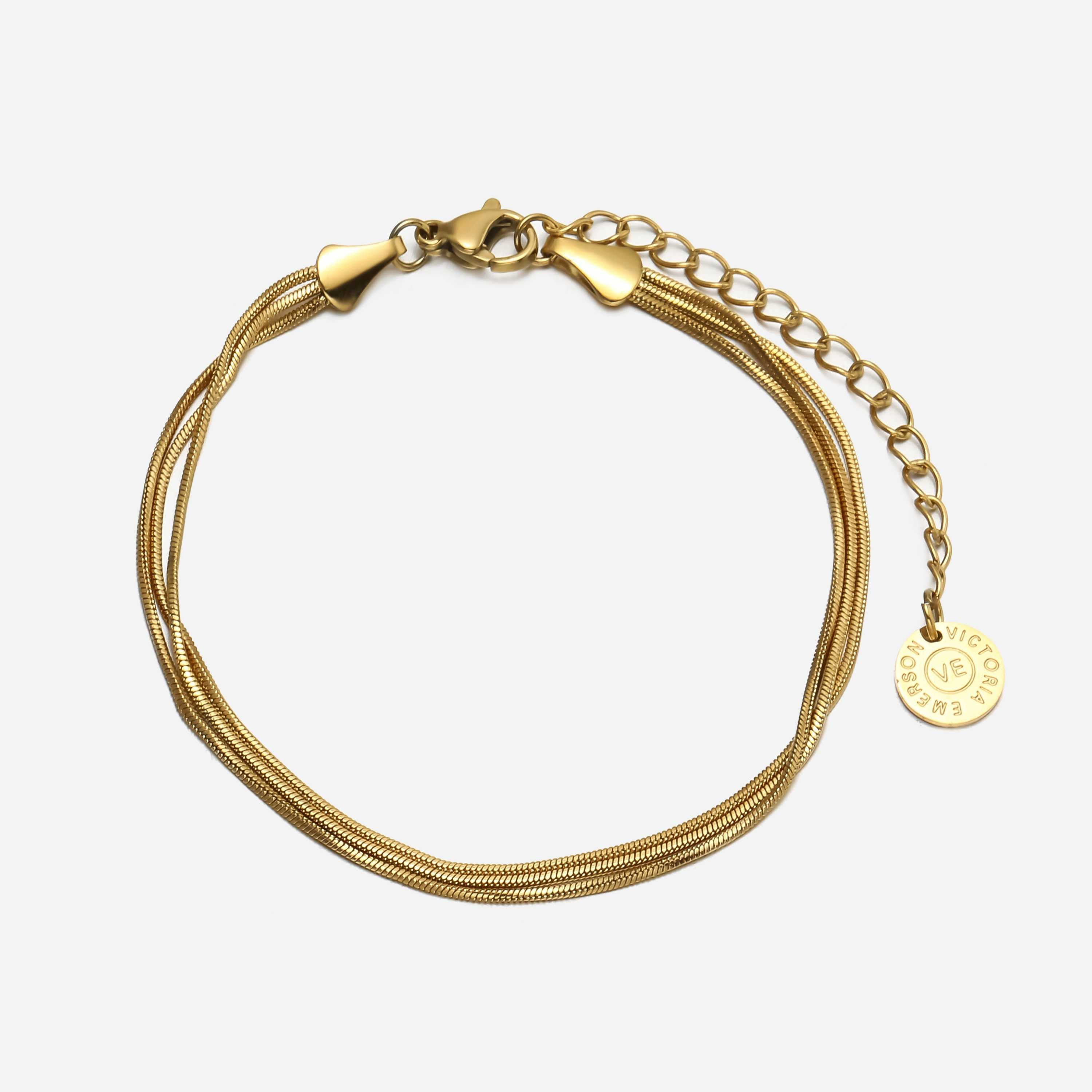 Leilani Layered Snake Chain Bracelet | Victoria Emerson