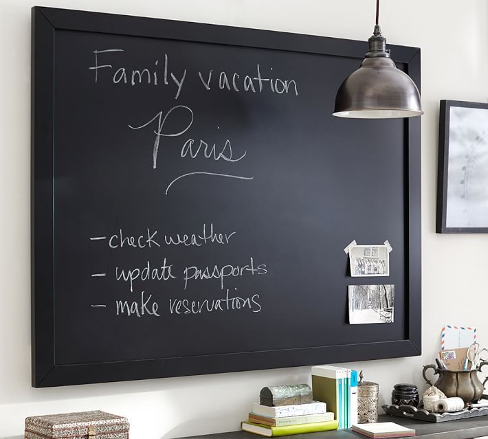 Framed Chalkboard, 36 x 24", Black | Pottery Barn (US)