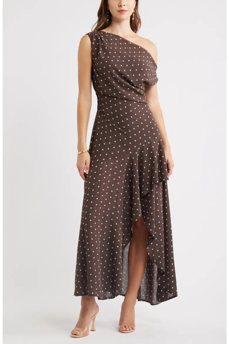 Cascading Off the Shoulder Evening Dress (Women) | Nordstrom | Nordstrom