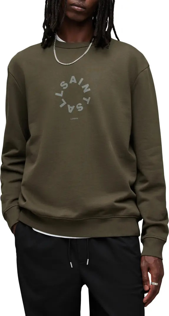 AllSaints Tierra Logotype Graphic Sweatshirt | Nordstrom | Nordstrom