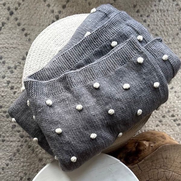 Mamta Popcorn Knit Wool Blanket | TerraKlay