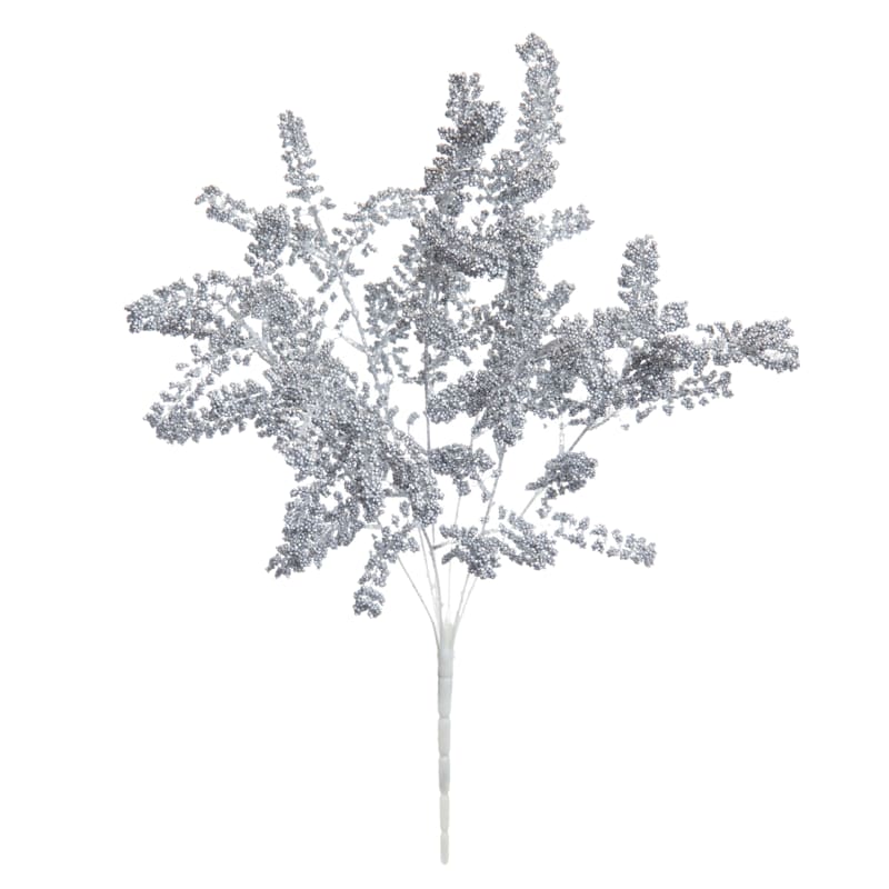Silver Glittered Berry Bush, 19"







	
		
				
			
									
					
					
						
							
						... | At Home