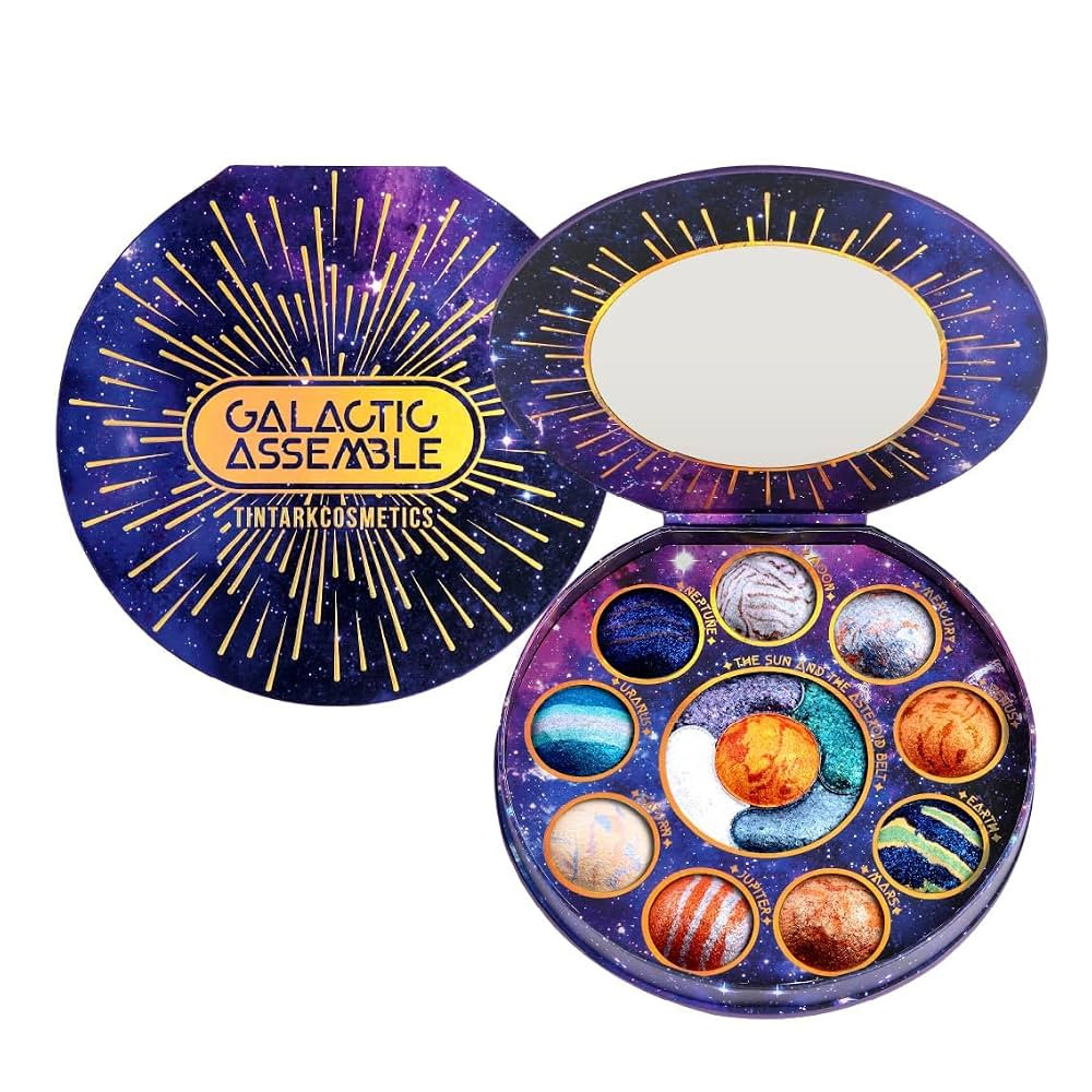 Galactic Assemble Eyeshadow Palette 14 Colors Glitter Shimmer Metallic Eye Shadow Pallet Blue Gal... | Amazon (US)