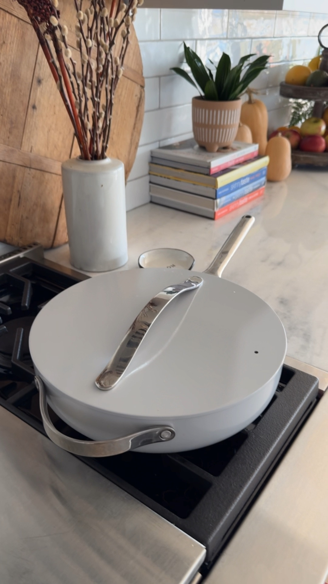 I love using my 4.5 quart 12-inch nonstick, ceramic, non-toxic Caraway pan when I need to make family-sized meals. I have it in gray but it comes in many colors! It’s also oven safe. 

#LTKHome
