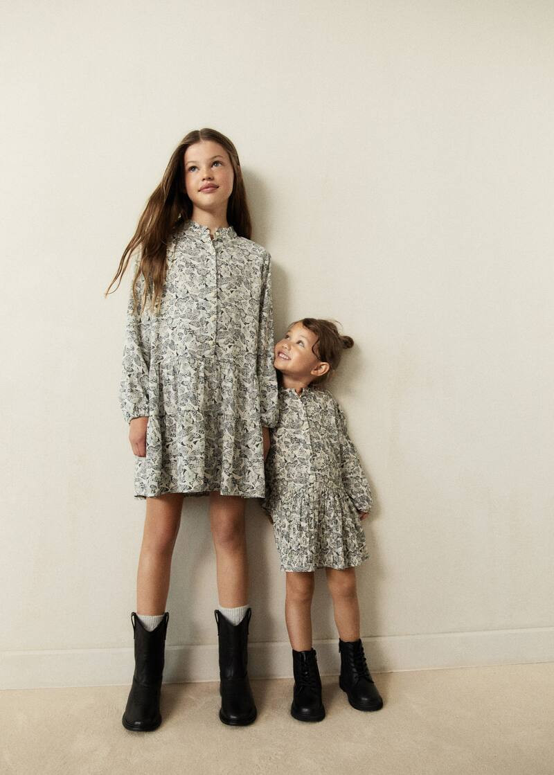 Butterfly print dress -  Women | Mango USA | MANGO (US)