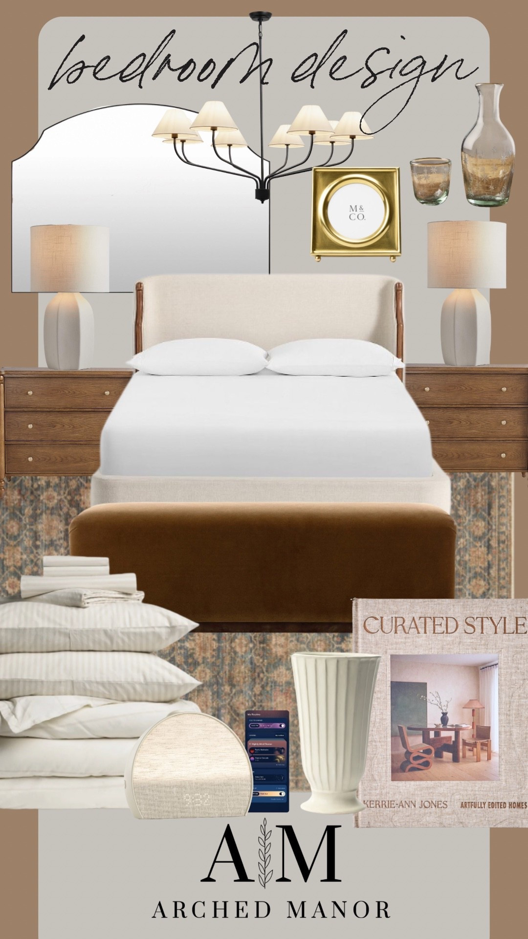 A calm bedroom with all the warm colors and best bedding 🍂🤎

#LTKSeasonal #LTKHome #LTKmorningroutine