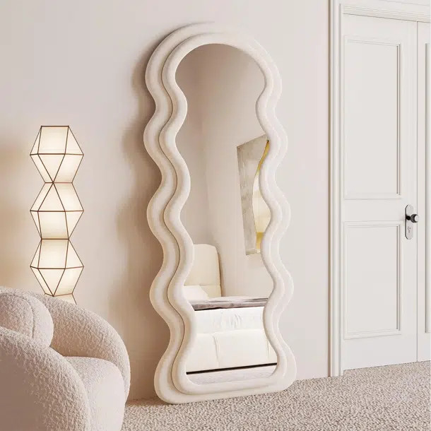 Kalilah Wavy Floor Mirror | Wayfair North America