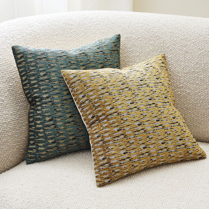Abstract Linear Chenille Pillow Cover | West Elm (US)