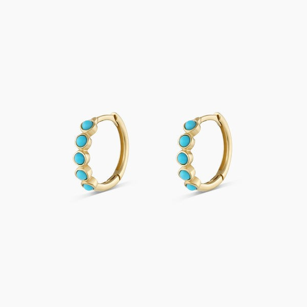 Classic Turquoise Huggies | Gorjana