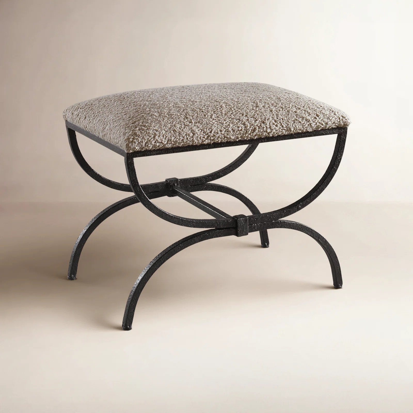 Iveta Iron Accent Stool | Birch Lane