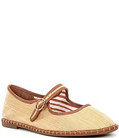 Chelsea Violet Eda Raffia Mary Jane Flats - 12 | Dillard's