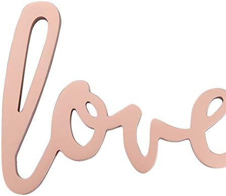 Lambs & Ivy Signature Loved Rose Gold Wood Wall Decor/Wall Hanging | Amazon (US)