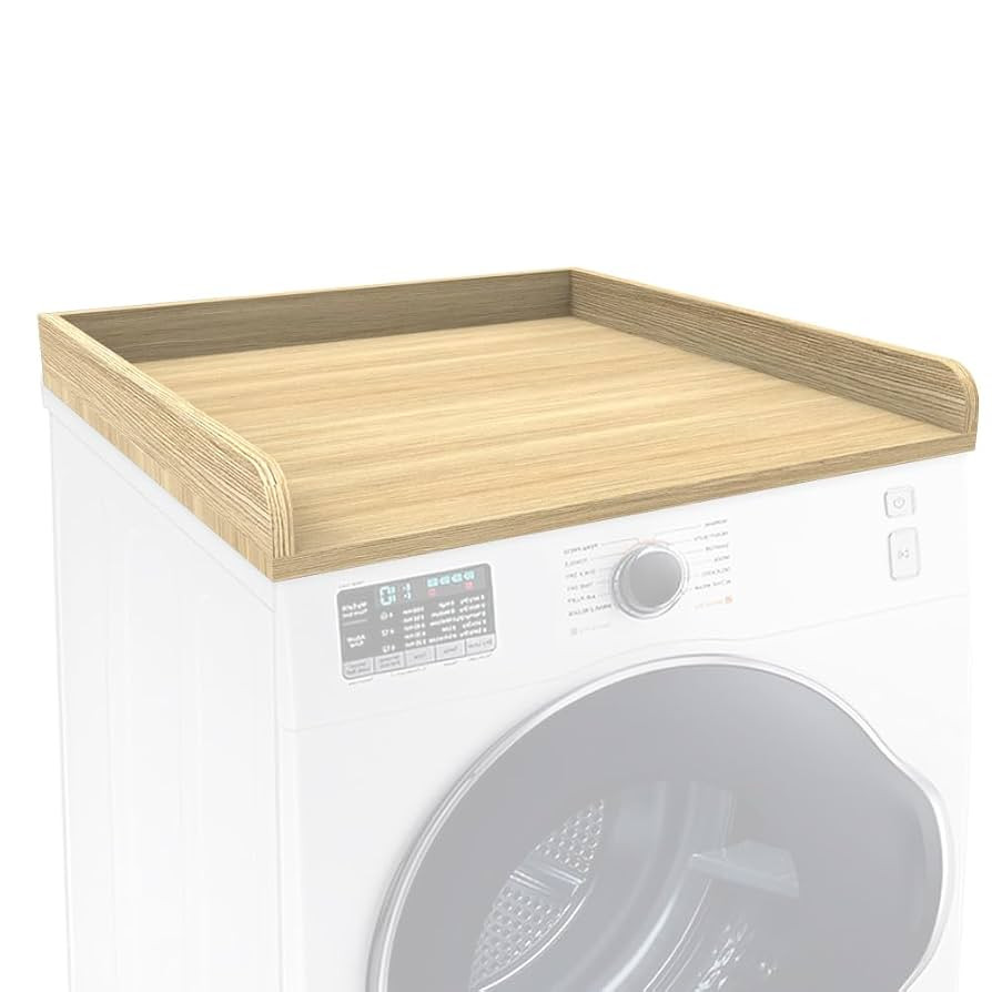 Washer Dryer Countertop Only,Edge Rails-27.5" Depth*27.5" Width Laundry Room Organization,High-Ad... | Amazon (US)