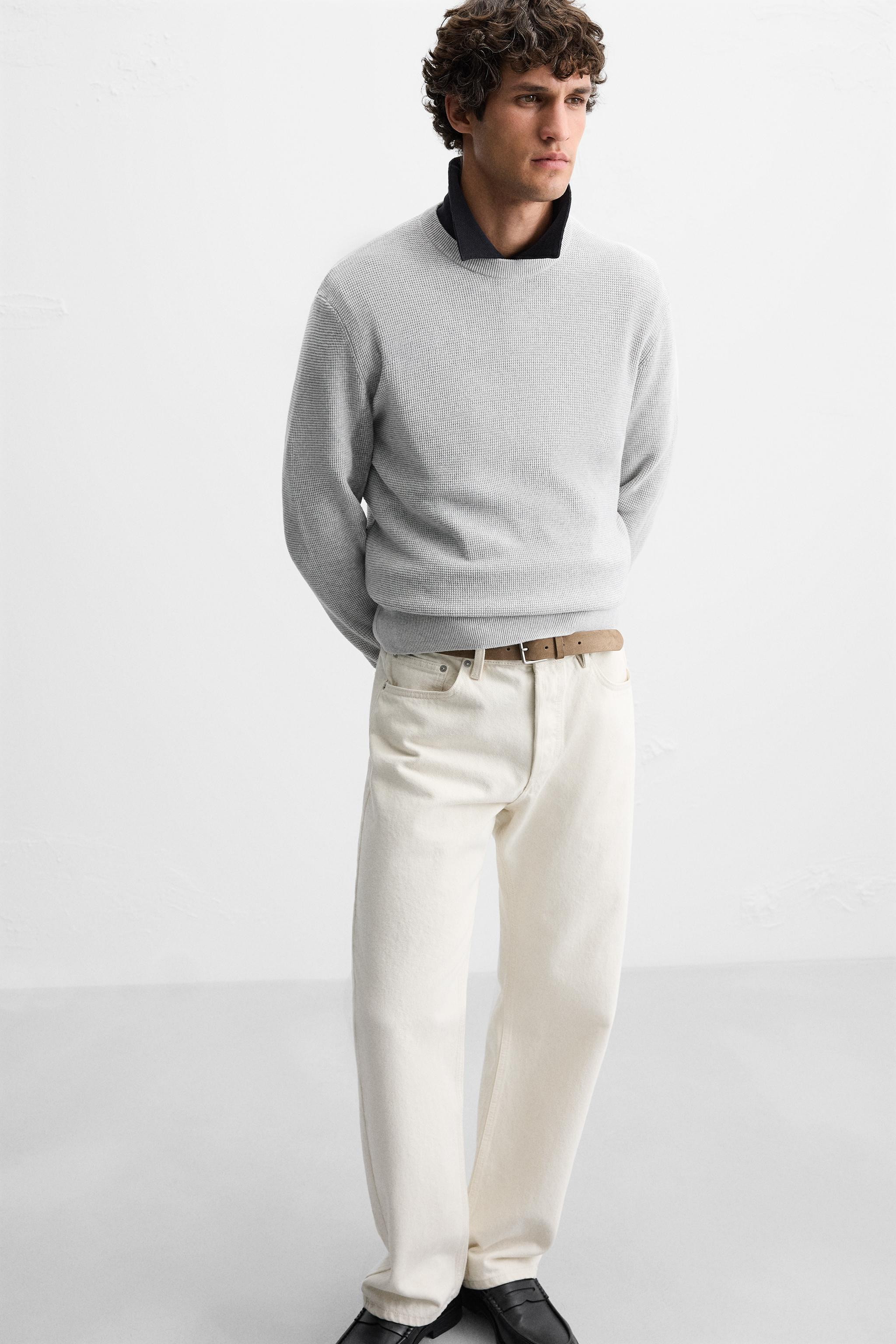 BASIC TEXTURED KNIT SWEATER | Zara US