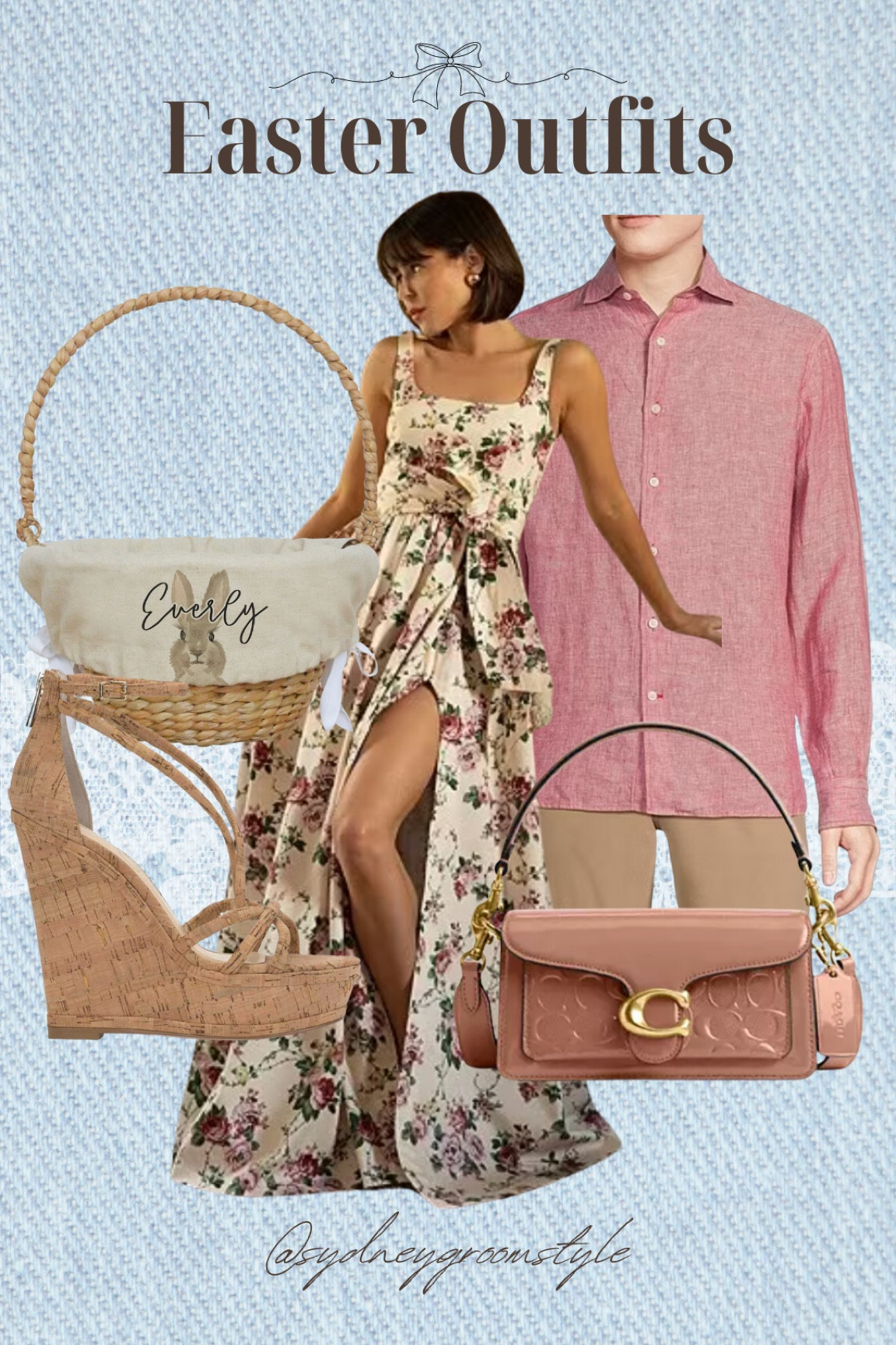 Wedding guest Easter spring outfit dress vacation outfits resort wear dillards coach sale basket bow Jessica Simpson

#LTKsalealert #LTKSeasonal #LTKSpringSale