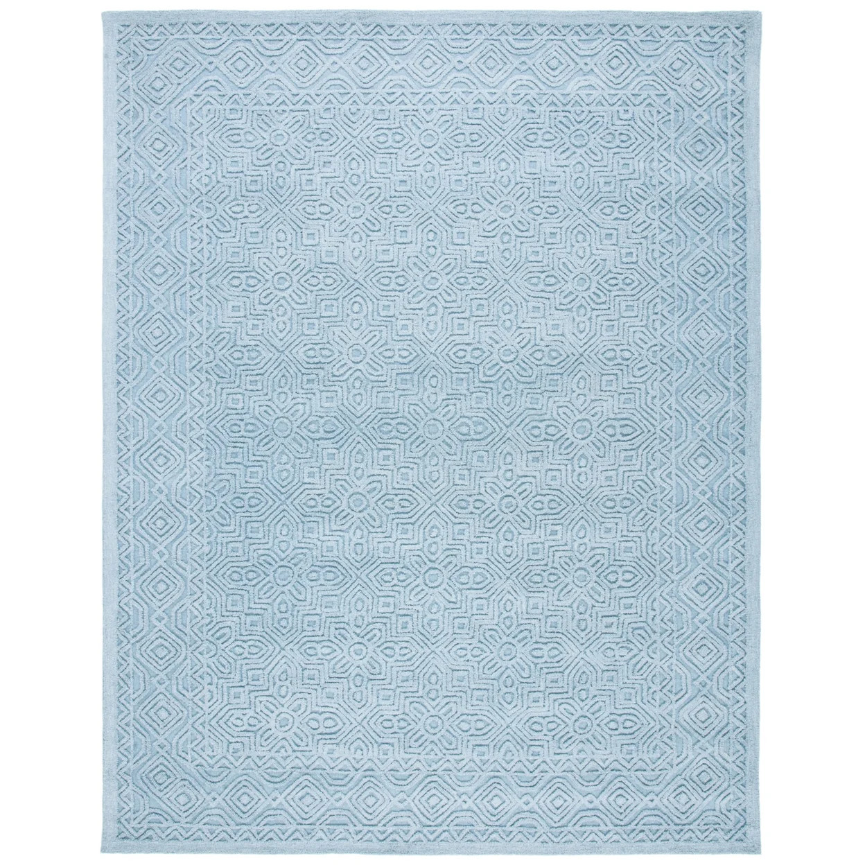 SAFAVIEH Textural Collection TXT101M Handmade Blue Rug | Walmart (US)