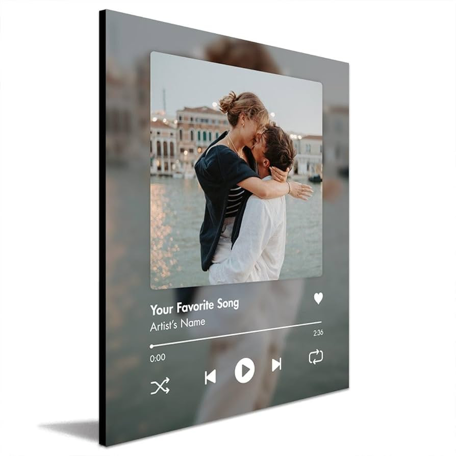 Personal-Prints | USA Made Custom Song and Photo Wall Art Gift | Personalized Photos & Song | Ann... | Amazon (US)