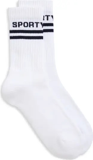 Logo Cotton Blend Crew Socks | Nordstrom