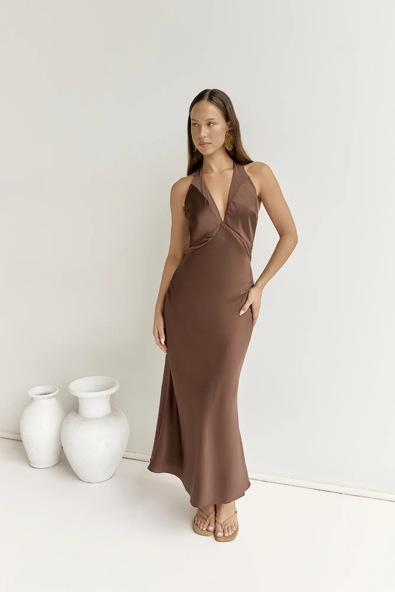 To The Dreamers Maxi Dress Brown | Fortunate One