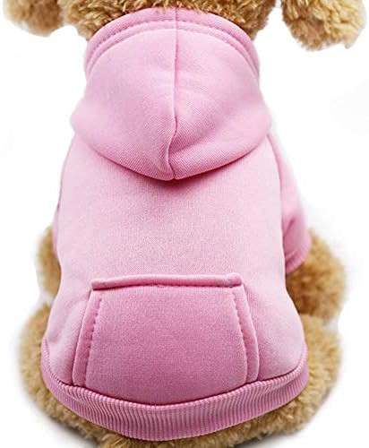 Jecikelon Winter Dog Hoodie Sweatshirts with Pockets Warm Dog Clothes for Small Dogs Chihuahua Co... | Amazon (US)