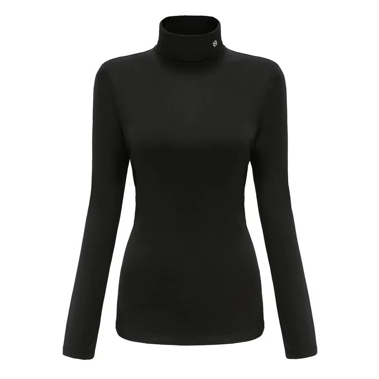 SSLR Turtleneck Thermal Shirts for Women Long Sleeve Tops Fleece Lined Shirt Mock Neck Base Layer... | Walmart (US)