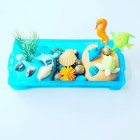 Ocean Play Dough Sensory Kit, Busy Box, Montessori Toys, Kids Gifts, Bin, Under The Sea, Animals | Etsy (US)