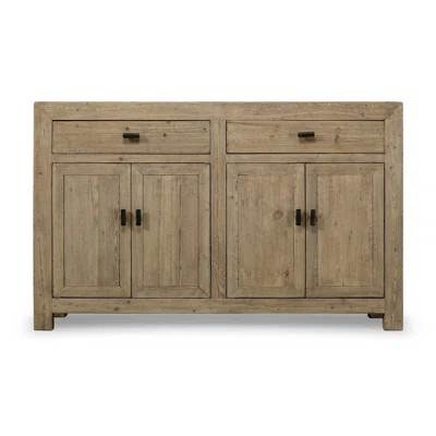 57" Long Two Drawers Sideboard Weathered Neutral 57X18x36h | Perigold
