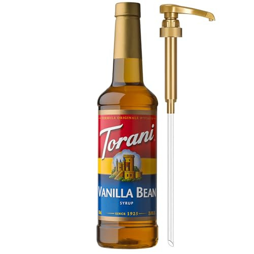 Torani Vanilla Bean Coffee Syrup for Drinks & Desserts, Pump Included, 25.4 Fl Oz | Amazon (US)