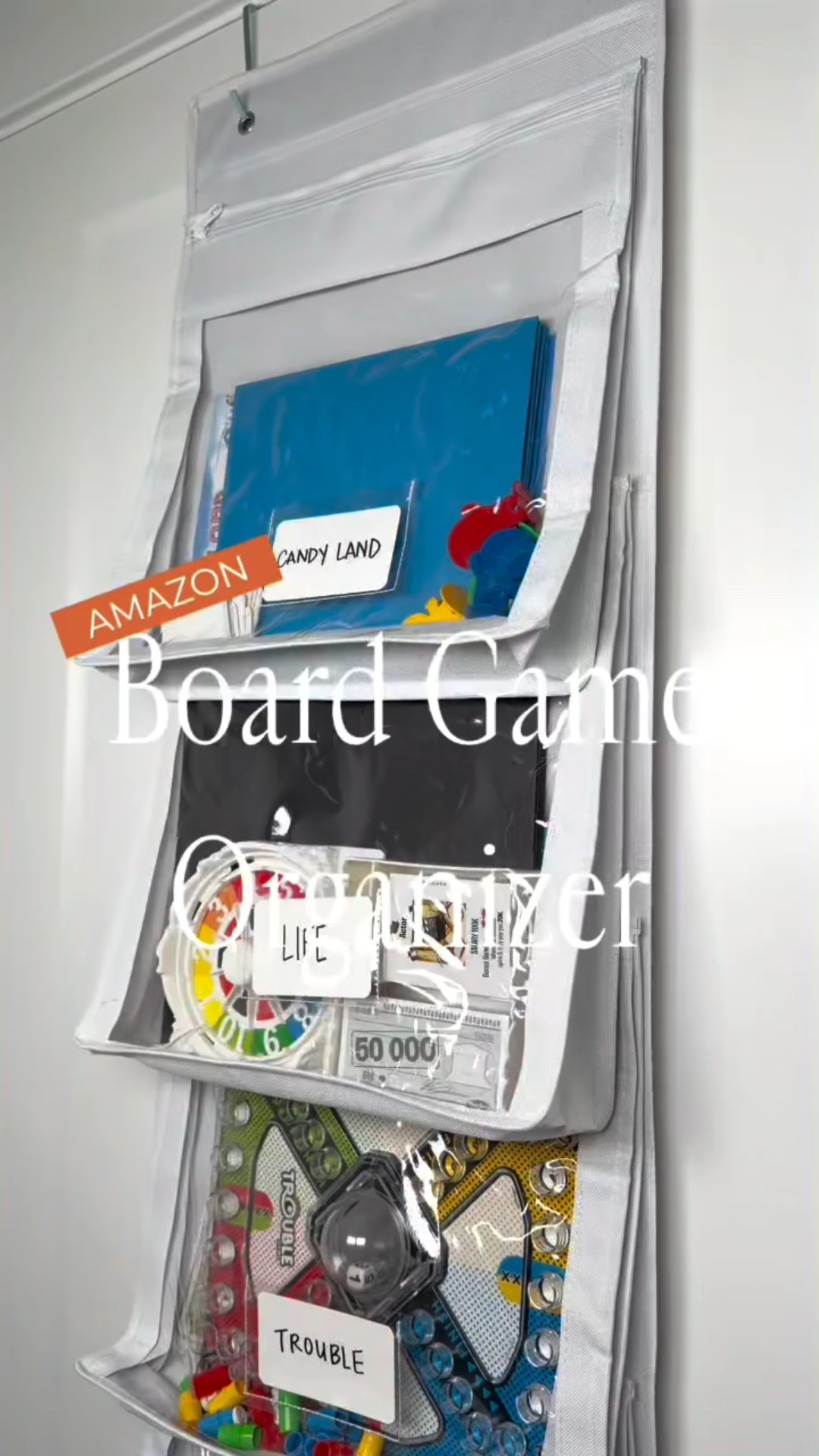 Games ♟️🎲🎯🧩🃏✨💫

If you’re not organizing your board games like this yet, you’re missing out. This over the door board game organizer is SO easy to set up and keeps your favorite board games easily within reach. But the best part is that it also makes them so easy to put away!

And honestly, this organizer can be used for so many things beyond just board games! The de-tachable zipper pouches are great for storing toys, beauty items, accessories and more!

Keeps everything hidden and out of the way! Obsessed!

What would you use it for?

#neatlyembellished #boardgameorganizer #toyroomorganization #homeorganizing #organizedmom