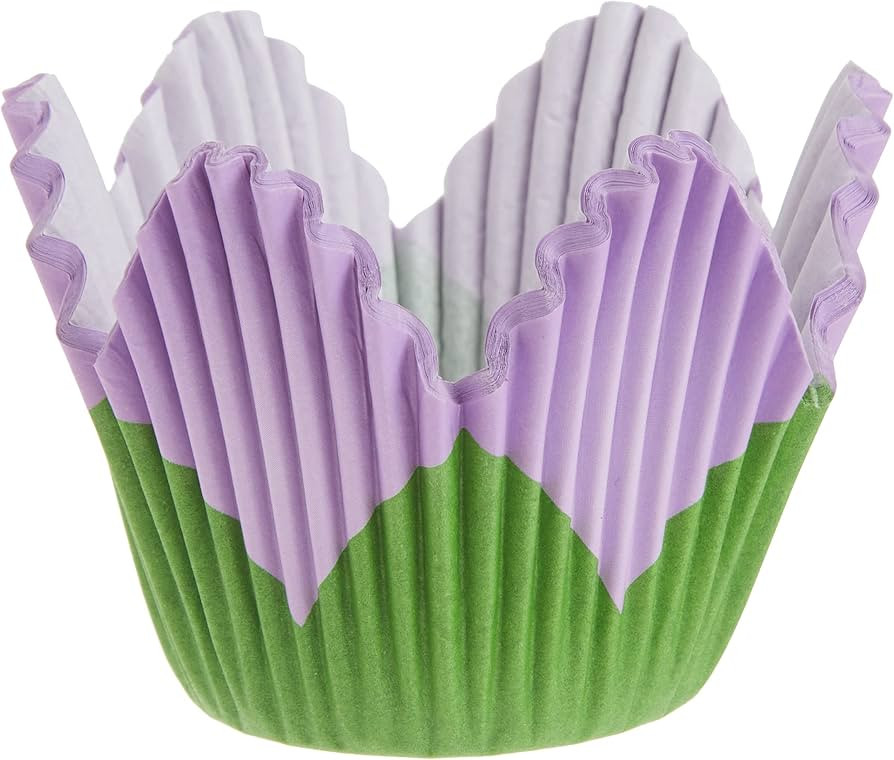 Wilton Standard Cupcake Liner Baking Cups, 24 Count, Lavender | Amazon (US)