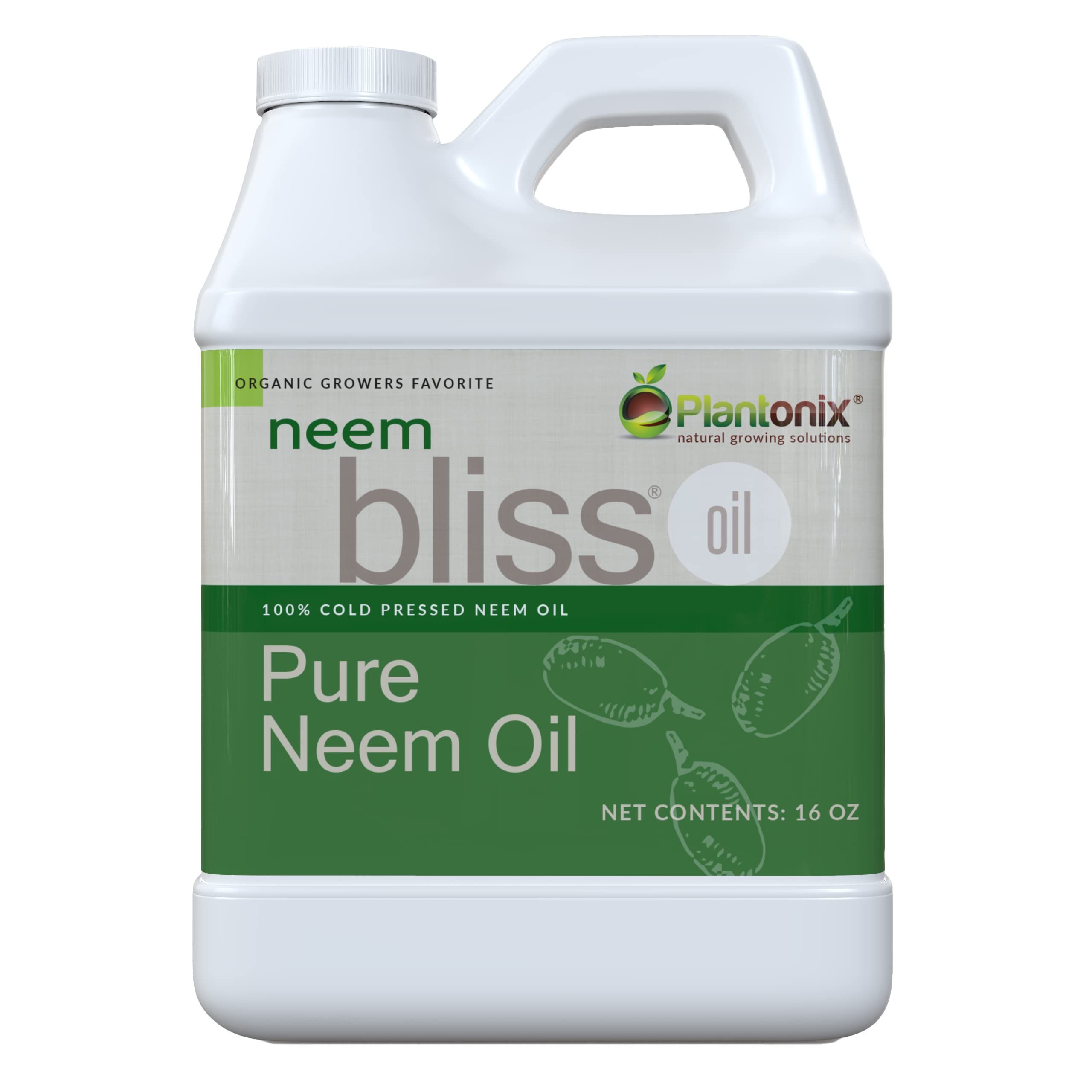Amazon.com: Neem Bliss - Pure Neem Oil for Plants - Organic Neem Oil Spray for Plants, 100% Cold ... | Amazon (US)