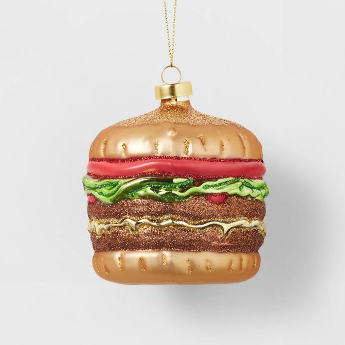 Glass Hamburger Christmas Tree Ornament - Wondershop&#8482; | Target