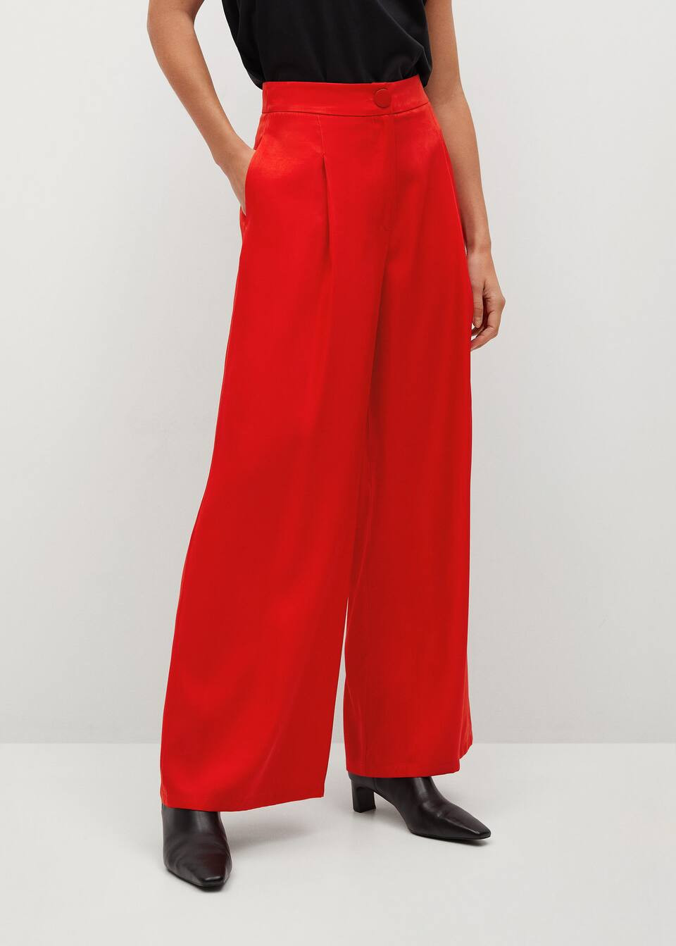 Dart high waist pants | MANGO (US)