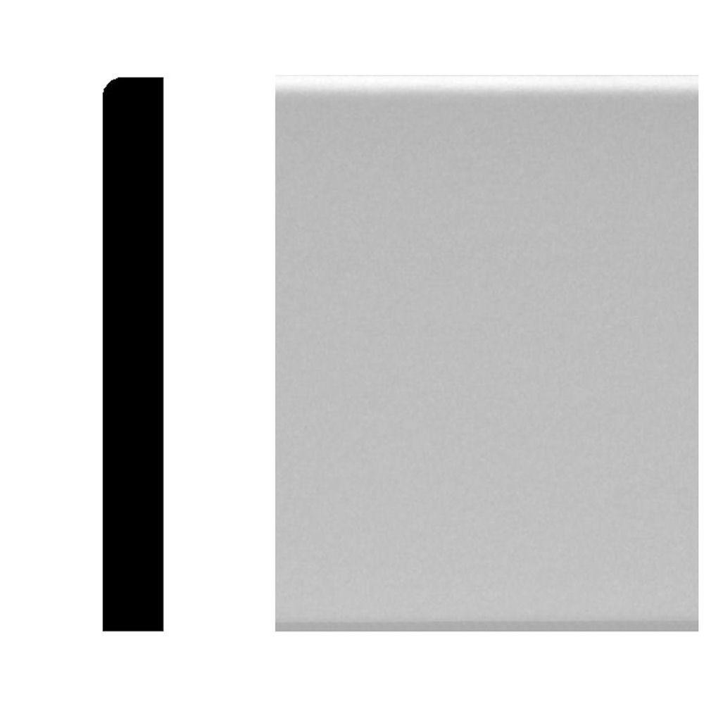 House of Fara 1/2 in. x 4-1/4 in. x 96 in. MDF Primed Base Moulding-8807 - The Home Depot | The Home Depot