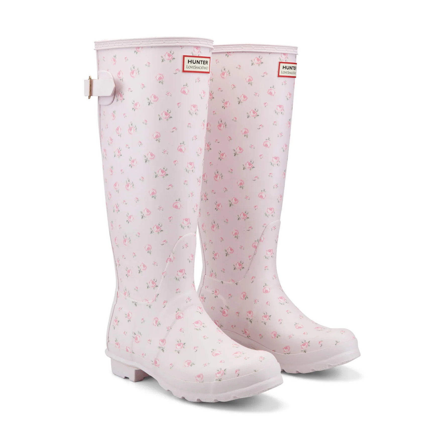 Women's Hunter X LoveShackFancy Women\u2019s Original Tall Rain Boots - Ditsy Pink Floral Print |... | Hunter Boots