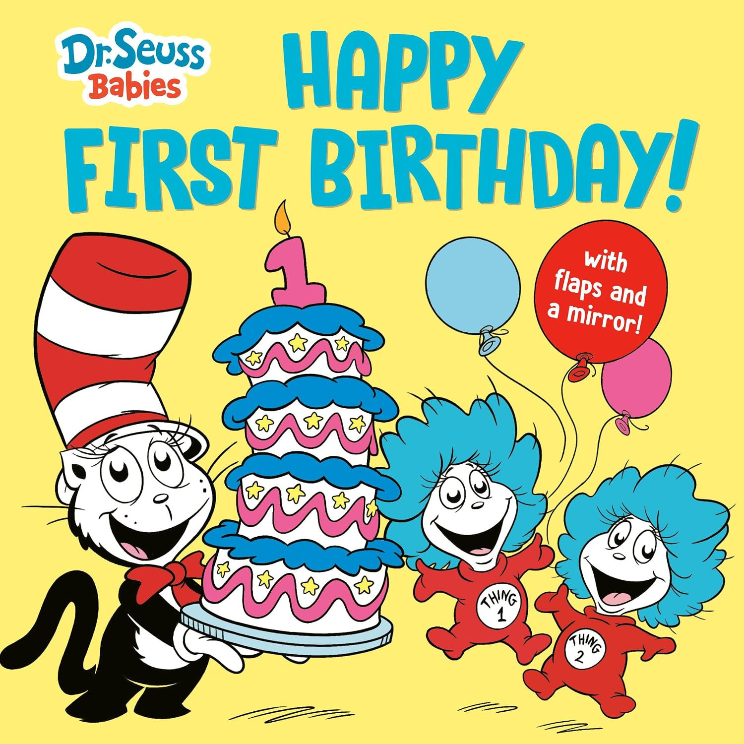 Happy First Birthday! With Dr. Seuss Babies: An Interactive Lift-the-Flap Board Book with a Mirror (Dr. Seuss Babies Board Books) | Amazon (US)