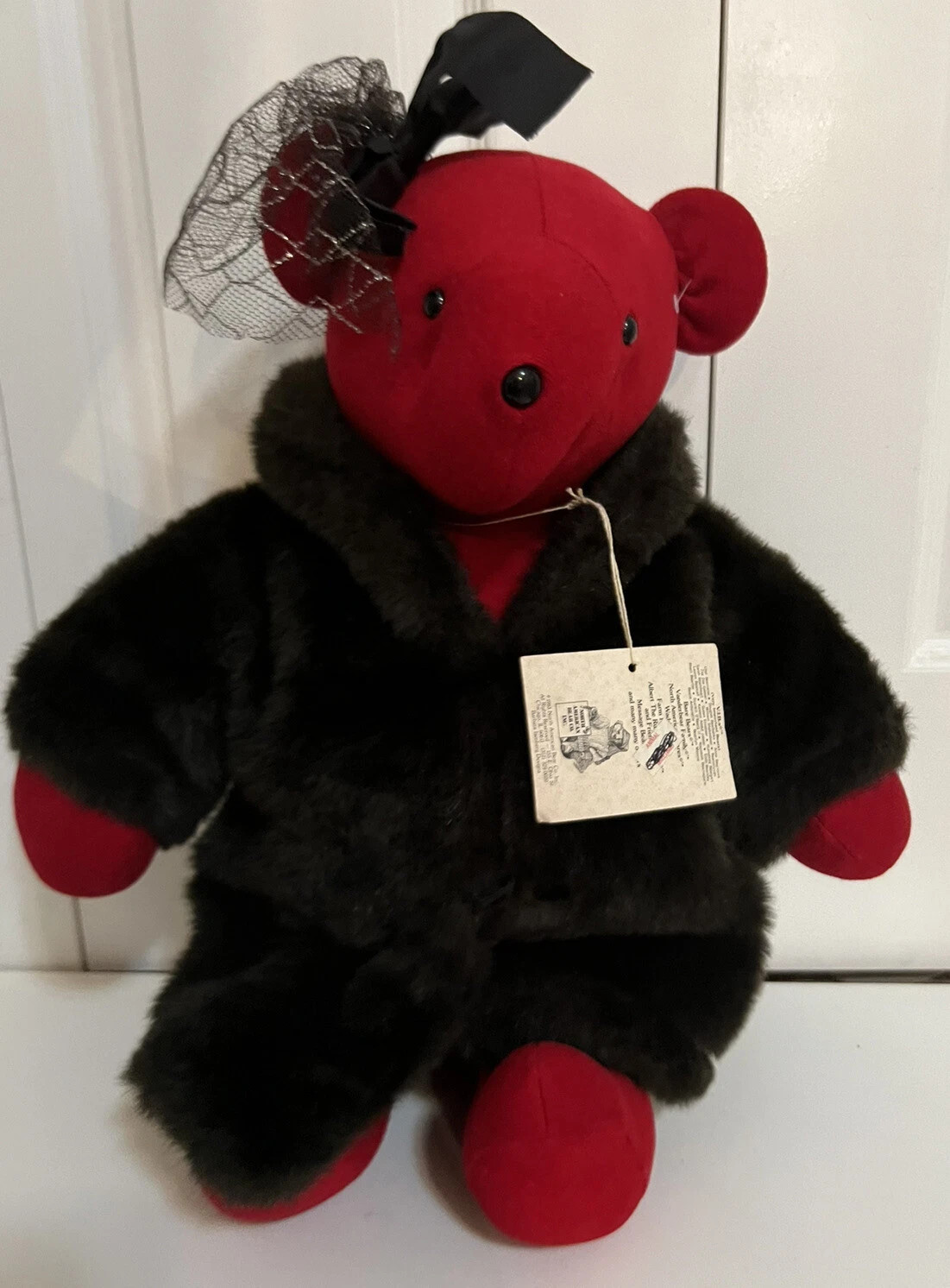 LAUREN BEARCALL North American Bear Co 20" Red Plush Fur Coat VIB COLLECTION H2  | eBay | eBay US