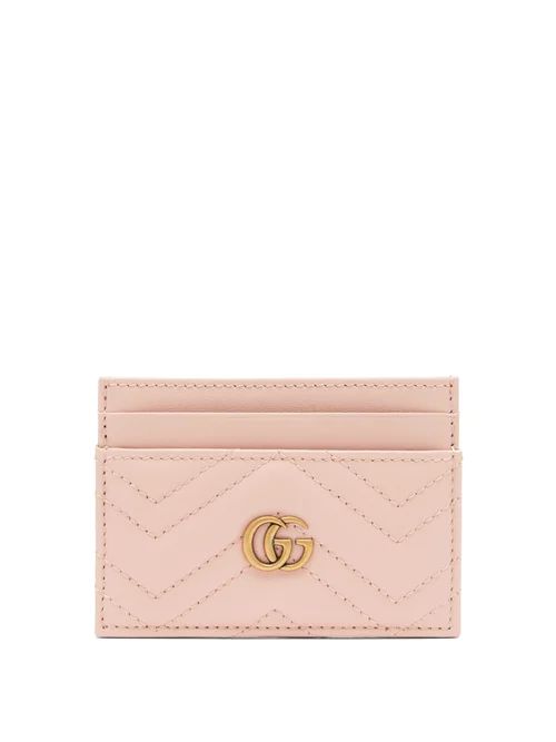 Gucci - Gg Marmont Leather Cardholder - Womens - Light Pink | Matches (US)