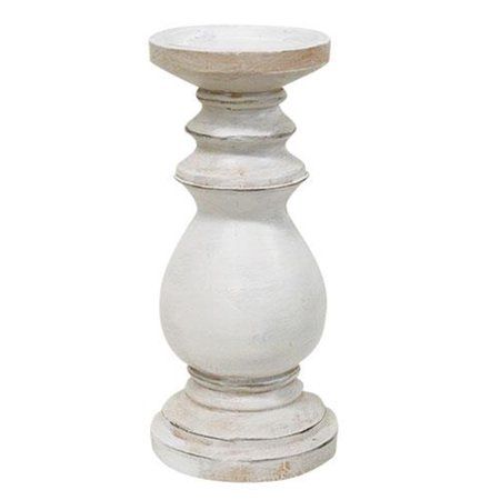 Medium White Resin Candlestick Cwi Gifts Graf11246 | Walmart (US)