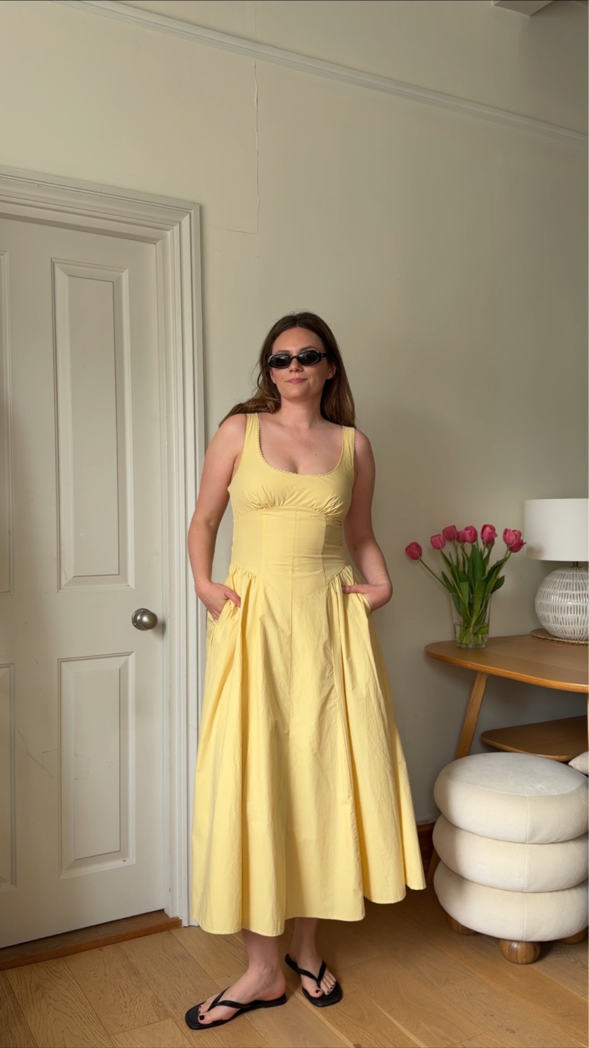 Kendall Jenner yellow dress wedding guest dress