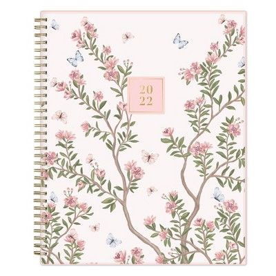 2022 Planner 8.5" x 11" Weekly/Monthly Wirebound Printed Poly Cherie - Rachel Parcell by Blue Sky | Target
