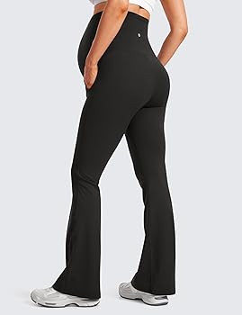 CRZ YOGA Women Butterluxe Maternity Flare Leggings with Pockets 31" - Workout Active Yoga Pregnan... | Amazon (US)