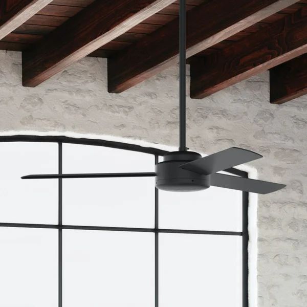 52" Presto 3 - Blade Standard Ceiling Fan with Wall Control | Wayfair Professional