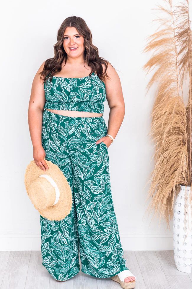 Heart of Paradise Two Piece Set Green | The Pink Lily Boutique
