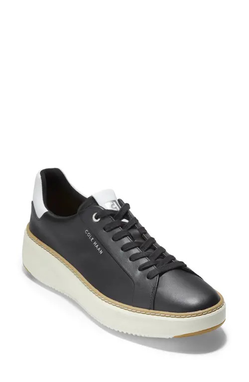 Cole Haan GrandPro Topspin Sneaker in Black/optic White/cyber Yellow at Nordstrom, Size 5.5 | Nordstrom