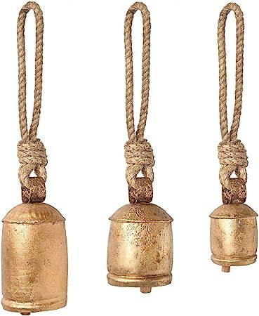 Set of 3 Hanging Harmony Bells Garden Rustic Relaxing Tranquil Wind Chimes | Amazon (US)
